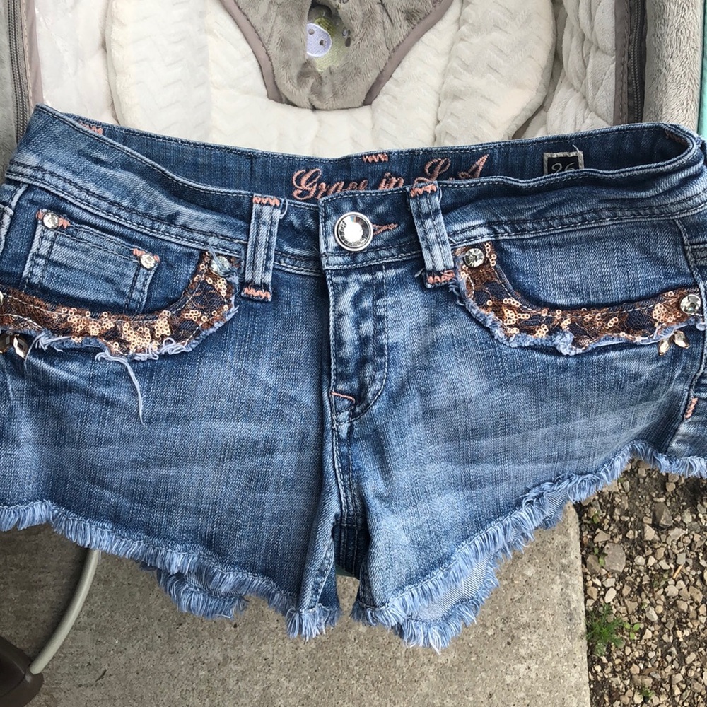 Grace in LA shorts
